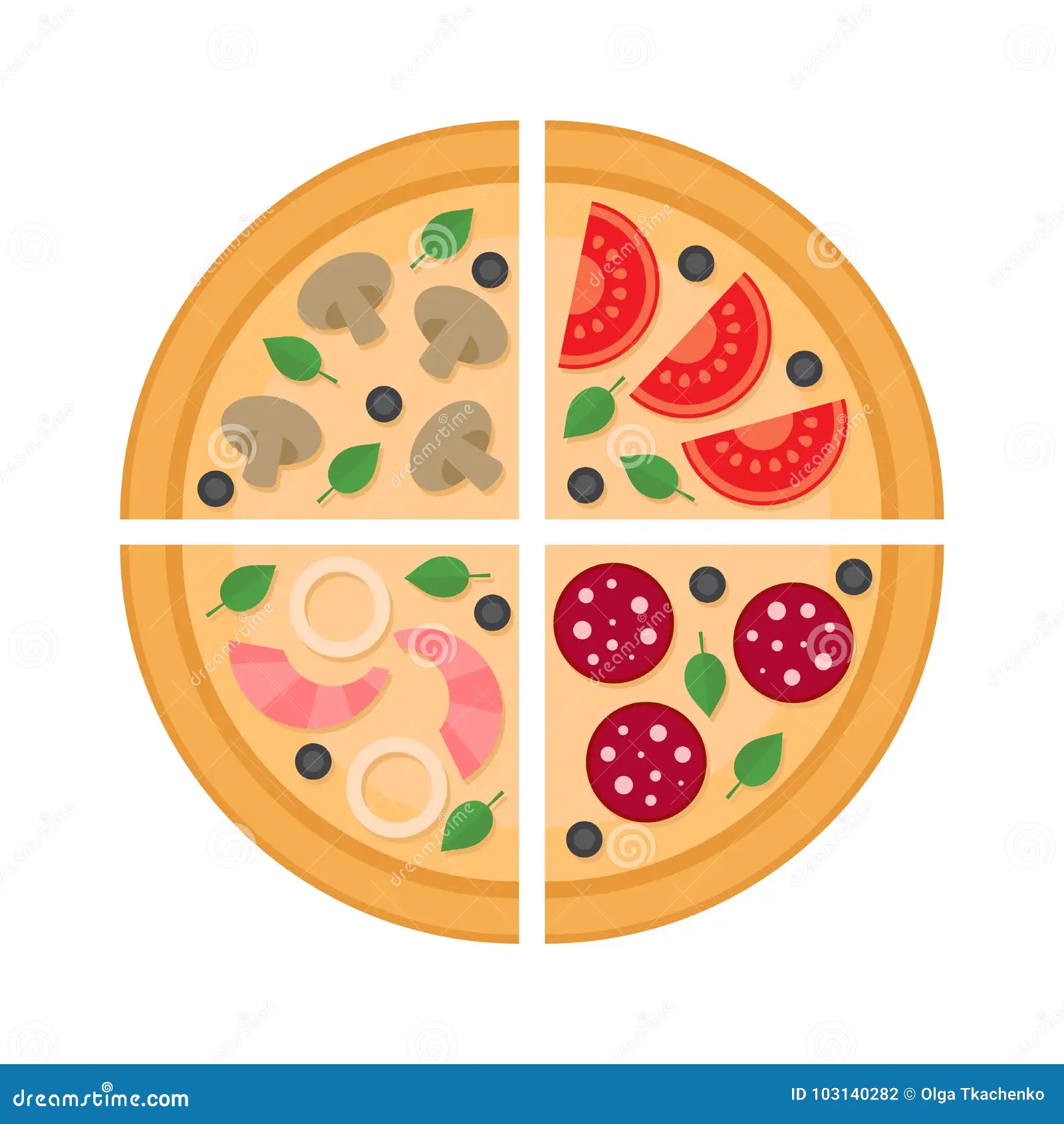 Pizza Media 4 Fatias